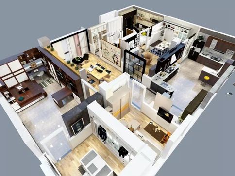 全屋鳥(niǎo)瞰圖