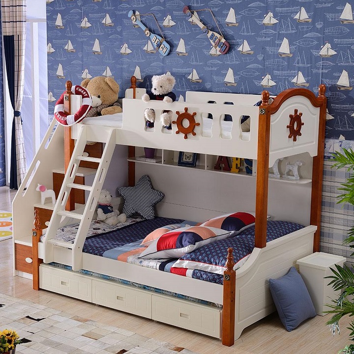 兒童實(shí)木床效果圖